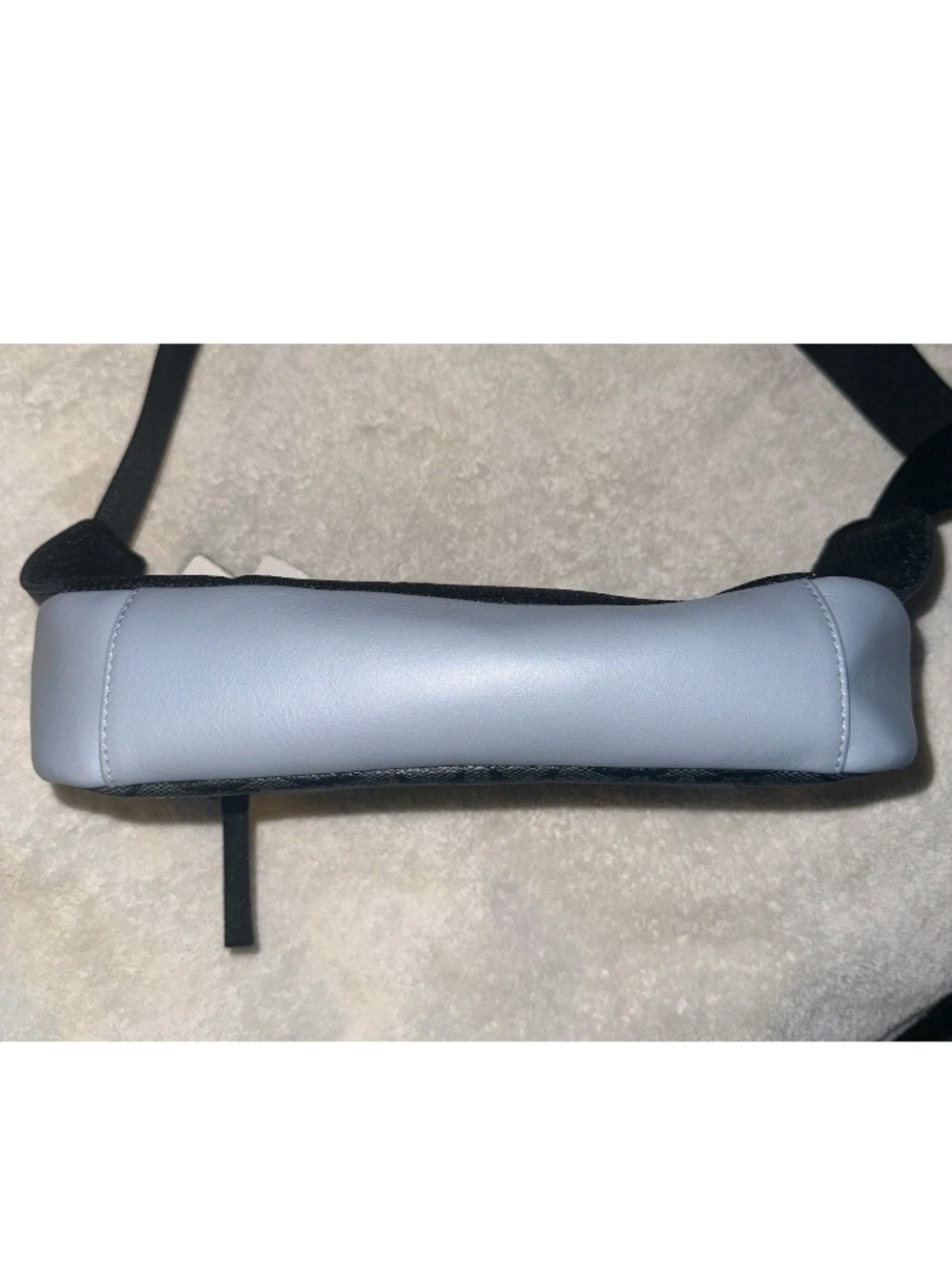 COACH Edge Belt Bag / Fanny Pack - Signature Light Grey /Blue With Strap - NEW - Picture 4 of 8